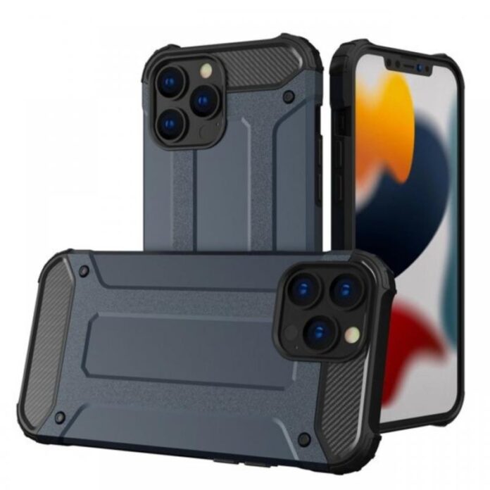 Lemontti Husa Hybrid Armor iPhone 14 Pro Albastru Lemontti Husa Hybrid Armor iPhone 14 Pro Albastru