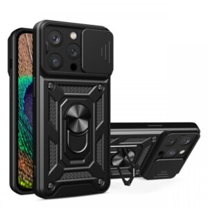 Lemontti Husa Hybrid Armor CamShield iPhone 14 Pro Negru Lemontti Husa Hybrid Armor CamShield iPhone 14 Pro Negru