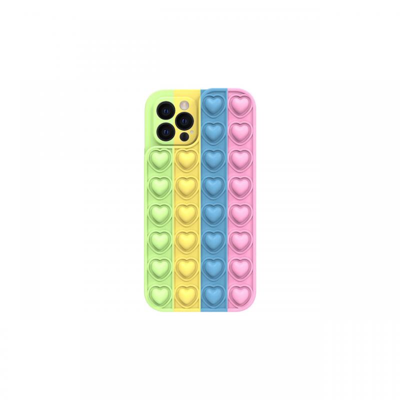 Husa iPhone 13 Pro Max Lemontti Heart Pop it Multicolor 4 Husa iPhone 13 Pro Max Lemontti Heart Pop it Multicolor 4