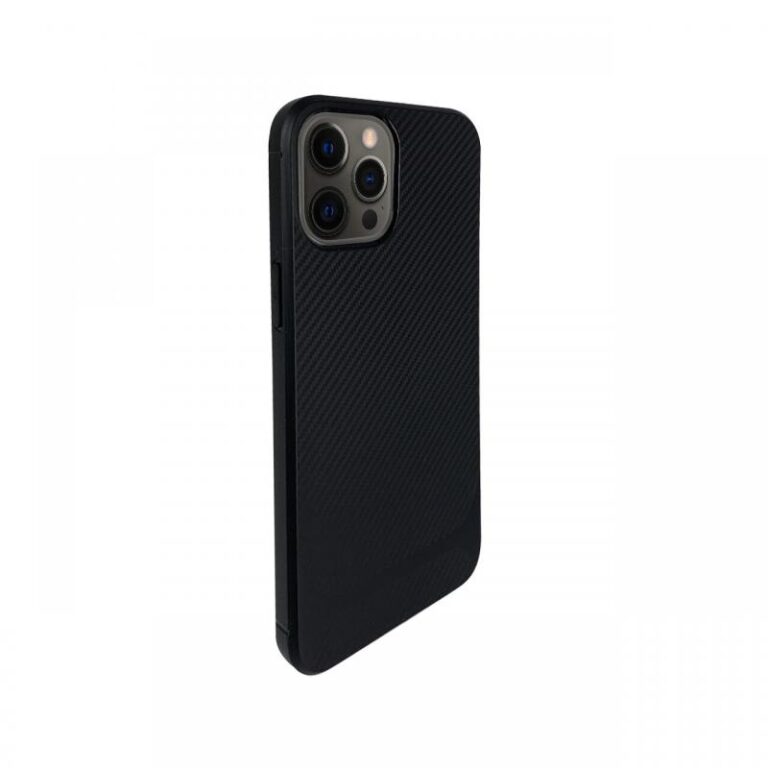 Husa iPhone 12 Pro Max Lemontti Carbon Pro Negru