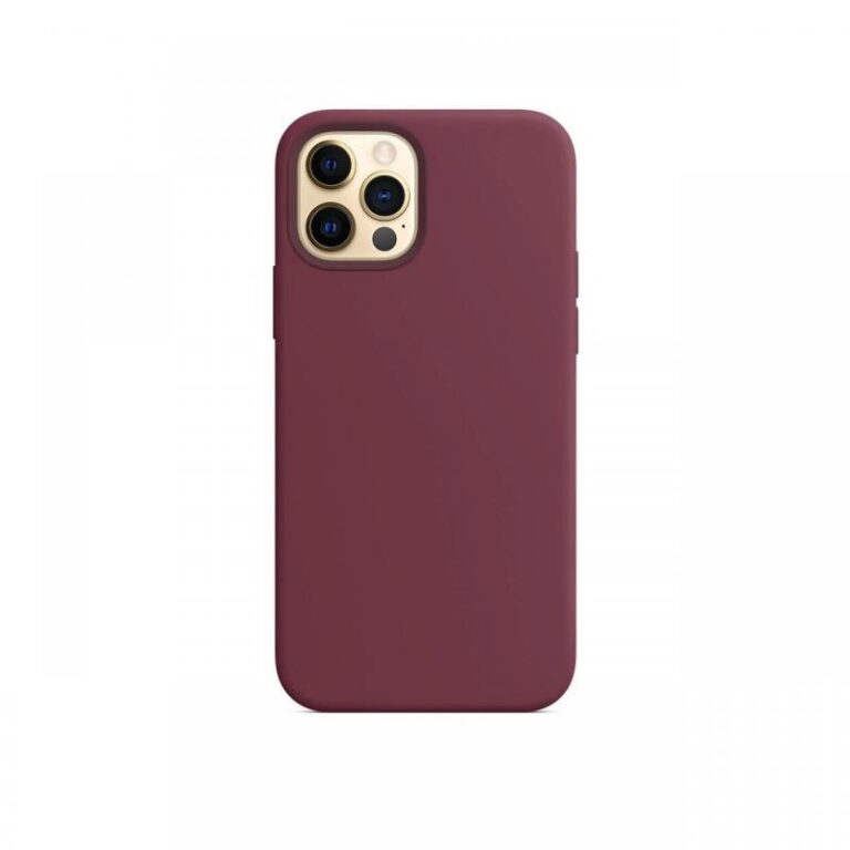 Husa iPhone 12 / 12 Pro Lemontti Liquid Silicon MagSafe  Wine
