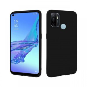 Husa Oppo A54 5G Lemontti Silicon Silky Negru Husa Oppo A54 5G Lemontti Silicon Silky Negru