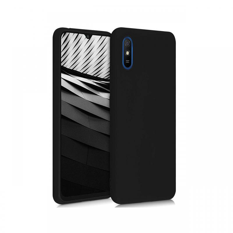 Husa Xiaomi Redmi 9A Lemontti Liquid Silicon Black Husa Xiaomi Redmi 9A Lemontti Liquid Silicon Black