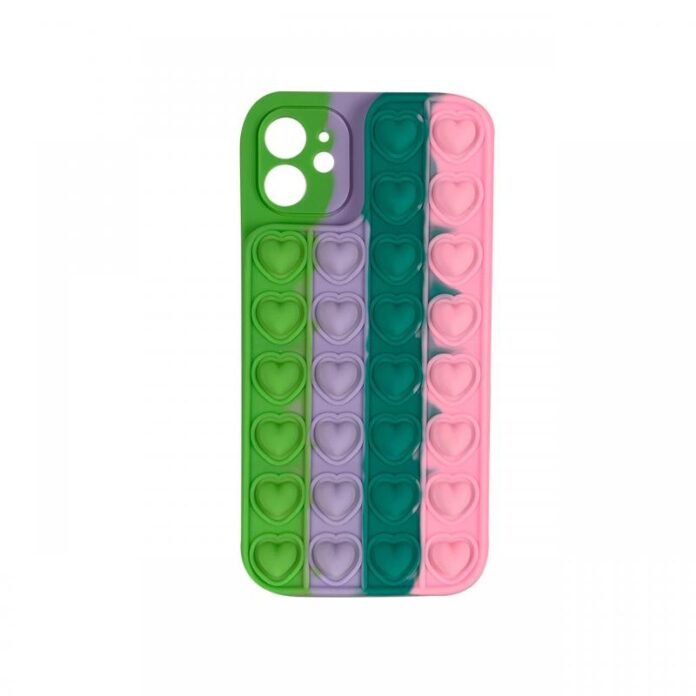 Husa iPhone 11 Lemontti Heart Pop it Multicolor 5 Husa iPhone 11 Lemontti Heart Pop it Multicolor 5
