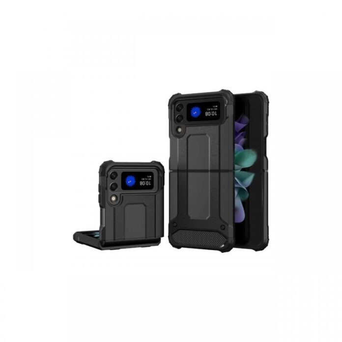 Husa Samsung Galaxy Z Flip 3 Lemontti Hybrid Armor Negru Husa Samsung Galaxy Z Flip 3 Lemontti Hybrid Armor Negru
