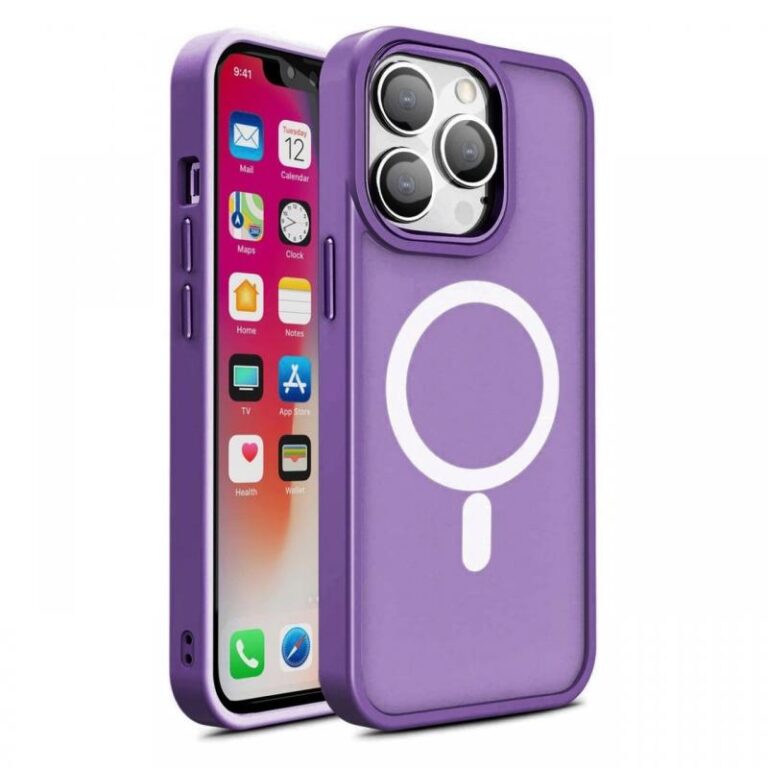 Lemontti Husa Color Matte MagSafe iPhone 15 Pro Max Albastru