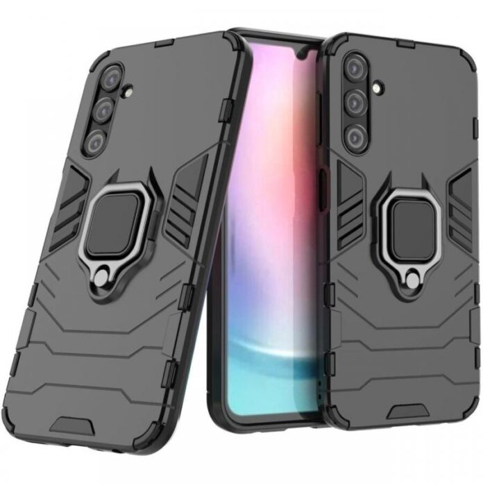 Lemontti Husa Ring Armor Samsung Galaxy A25 / A24 Negru Lemontti Husa Ring Armor Samsung Galaxy A25 / A24 Negru