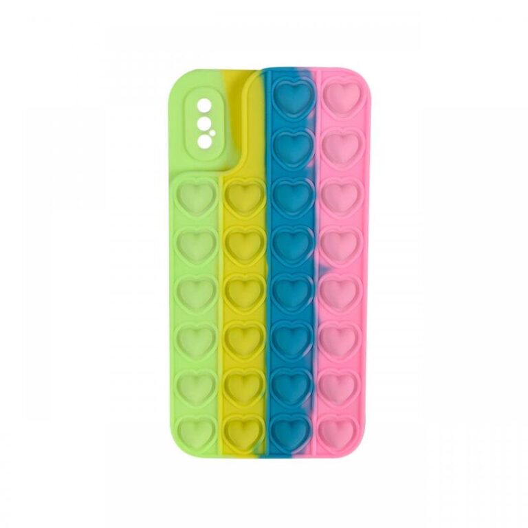 Husa iPhone X / XS Lemontti Heart Pop it Multicolor 4