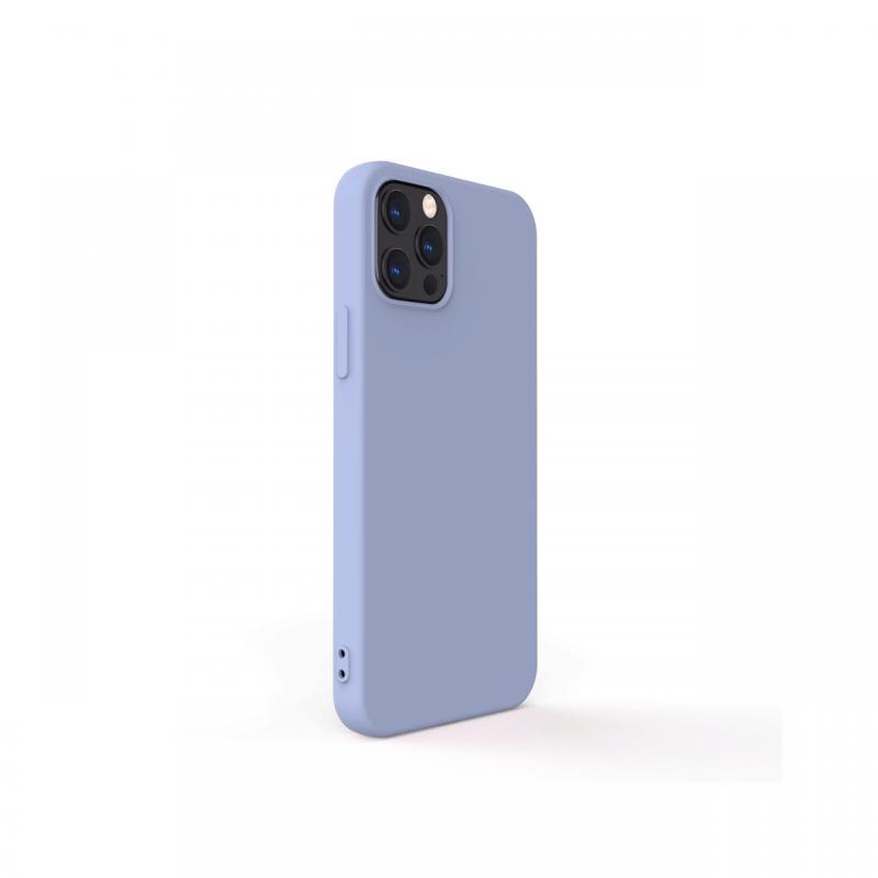Husa iPhone 12 Pro Max Lemontti Silicon Soft Slim Lavender Gray Husa iPhone 12 Pro Max Lemontti Silicon Soft Slim Lavender Gray