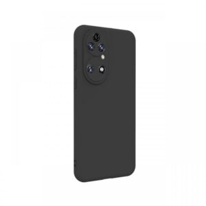 Husa Huawei P50 Lemontti Silicon Silky Negru Husa Huawei P50 Lemontti Silicon Silky Negru