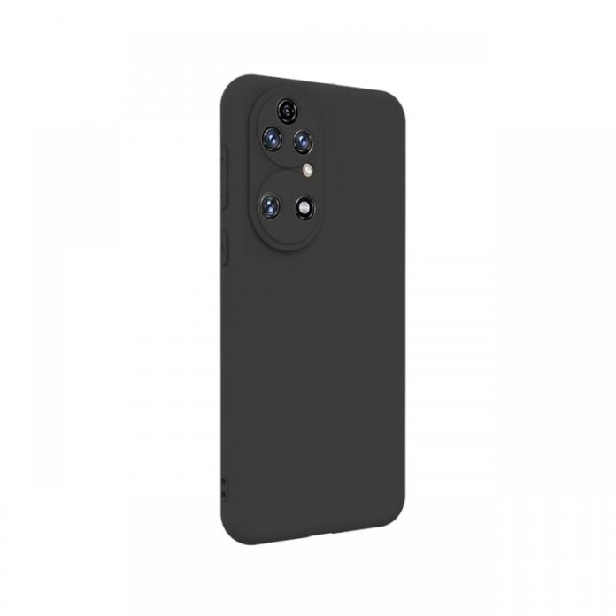 Husa Huawei P50 Lemontti Silicon Silky Negru Husa Huawei P50 Lemontti Silicon Silky Negru
