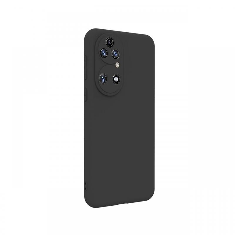 Husa Huawei P50 Lemontti Silicon Silky Negru Husa Huawei P50 Lemontti Silicon Silky Negru