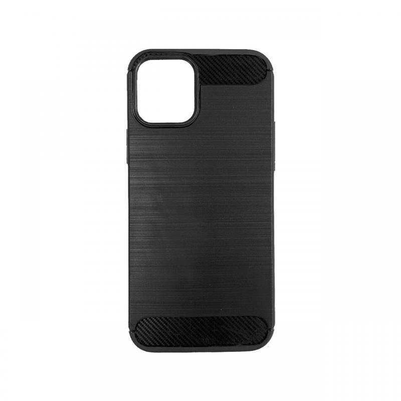 Husa iPhone 12 / 12 Pro Lemontti Carbon Case Flexible Negru Husa iPhone 12 / 12 Pro Lemontti Carbon Case Flexible Negru