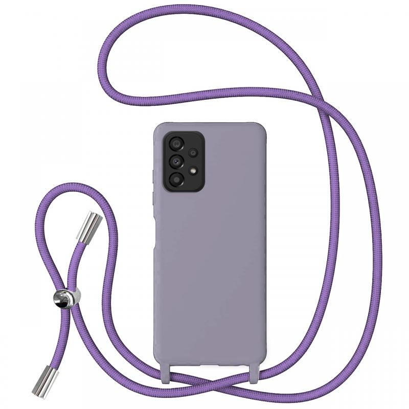 Lemontti Husa Silicon cu Snur Samsung Galaxy A33 5G Rosu (protectie 360°, material fin, captusit cu microfibra) Lemontti Husa Silicon cu Snur Samsung Galaxy A33 5G Rosu (protectie 360°, material fin, captusit cu microfibra)