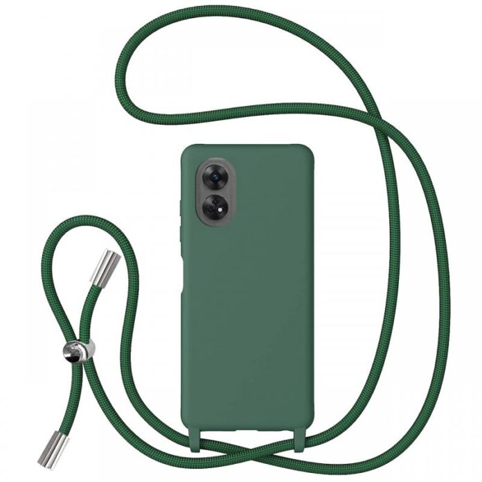 Lemontti Husa Silicon cu Snur Oppo Reno 8T Mov (protectie 360°, material fin, captusit cu microfibra)