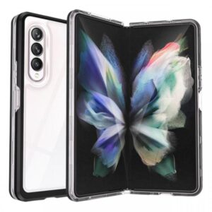 Lemontti Husa Silicon 3in1 Samsung Galaxy Z Fold4 Transparent cu rama neagra Lemontti Husa Silicon 3in1 Samsung Galaxy Z Fold4 Transparent cu rama neagra