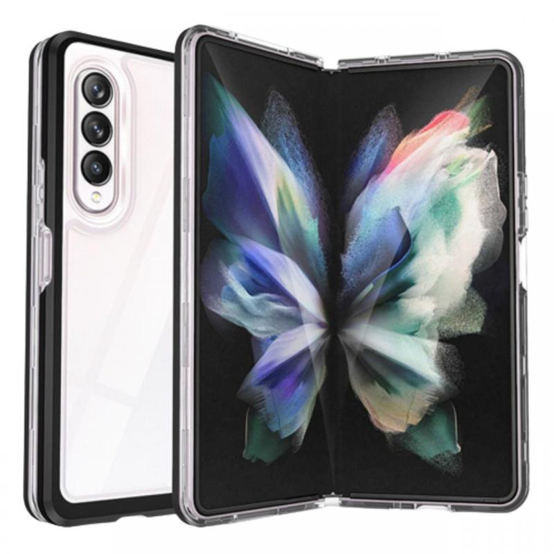 Lemontti Husa Silicon 3in1 Samsung Galaxy Z Fold4 Transparent cu rama neagra Lemontti Husa Silicon 3in1 Samsung Galaxy Z Fold4 Transparent cu rama neagra