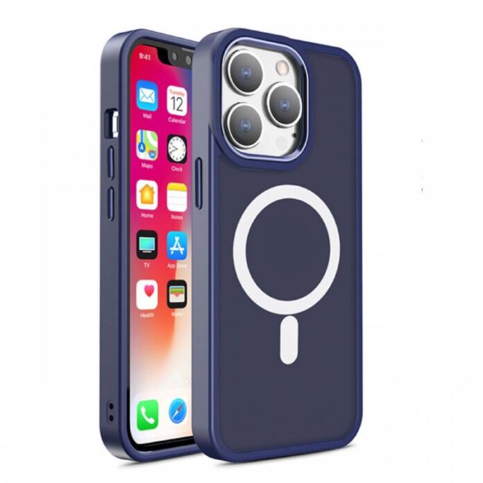 Lemontti Husa Color Matte MagSafe iPhone 15 Pro Negru