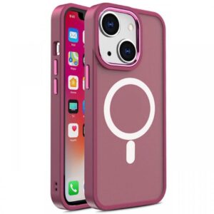 Lemontti Husa Color Matte MagSafe iPhone 15 Visiniu Lemontti Husa Color Matte MagSafe iPhone 15 Visiniu