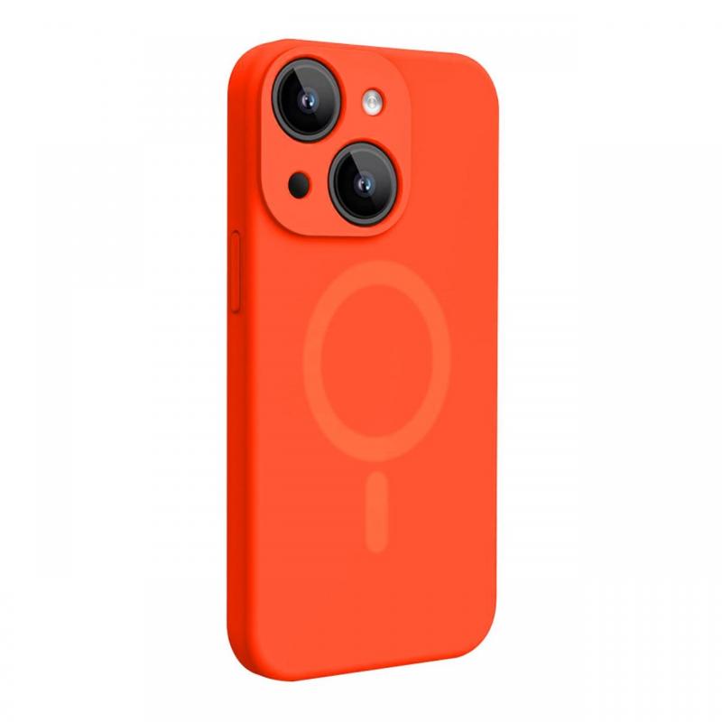 Lemontti Husa Liquid Silicon MagCharge iPhone 15 Roz Neon (protectie 360°, material fin, captusit cu microfibra) Lemontti Husa Liquid Silicon MagCharge iPhone 15 Roz Neon (protectie 360°, material fin, captusit cu microfibra)