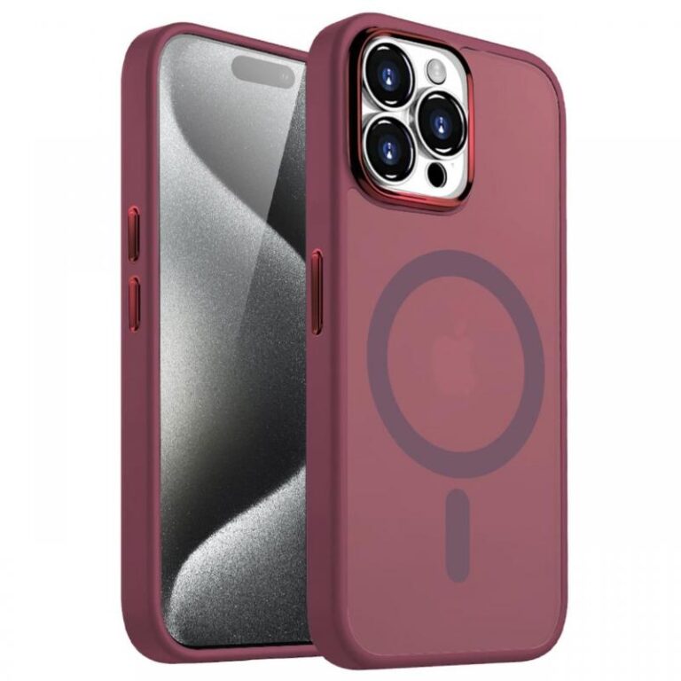 Lemontti Husa Guardian Magsafe iPhone 15 Pro Transparent / Roz