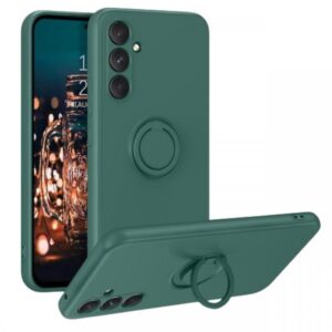 Lemontti Husa Silicon Ring Samsung Galaxy S23 FE Verde Lemontti Husa Silicon Ring Samsung Galaxy S23 FE Verde