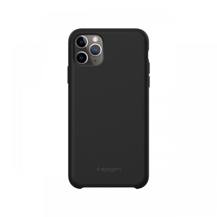 Husa iPhone 11 Pro Spigen Silicone Fit Black Husa iPhone 11 Pro Spigen Silicone Fit Black
