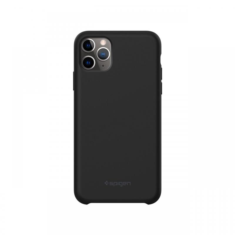 Husa iPhone 11 Pro Spigen Silicone Fit Black Husa iPhone 11 Pro Spigen Silicone Fit Black