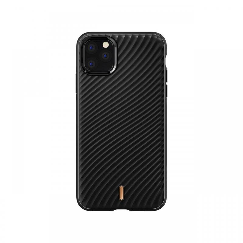 Husa iPhone 11 Pro Max Cyrill by Spigen Wave Shell Black Husa iPhone 11 Pro Max Cyrill by Spigen Wave Shell Black