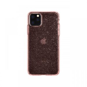 Husa iPhone 11 Pro Max Spigen Liquid Crystal Glitter Rose Quartz Husa iPhone 11 Pro Max Spigen Liquid Crystal Glitter Rose Quartz