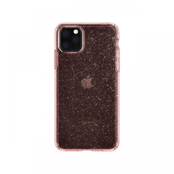 Husa iPhone 11 Pro Max Spigen Liquid Crystal Glitter Rose Quartz Husa iPhone 11 Pro Max Spigen Liquid Crystal Glitter Rose Quartz
