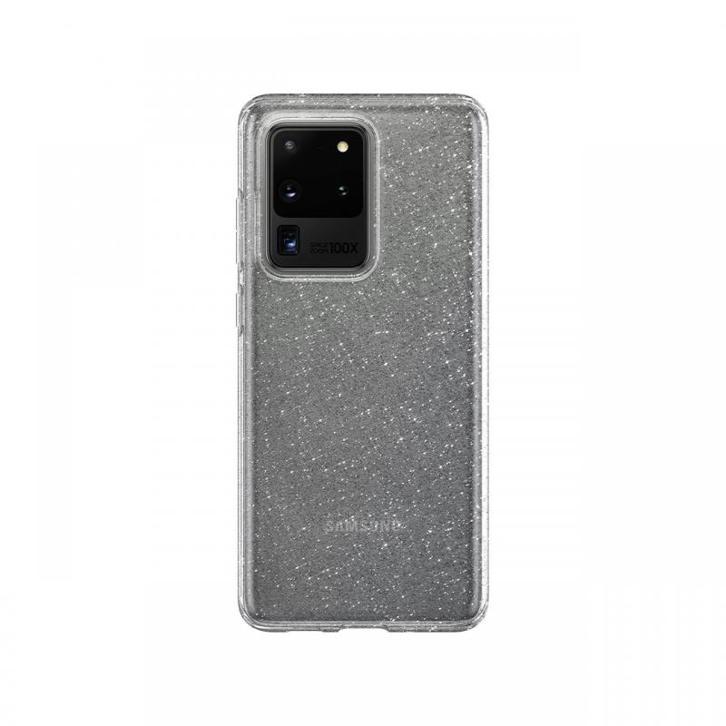 Husa Samsung Galaxy S20 Ultra Spigen Liquid Crystal Glitter Crystal Clear Husa Samsung Galaxy S20 Ultra Spigen Liquid Crystal Glitter Crystal Clear