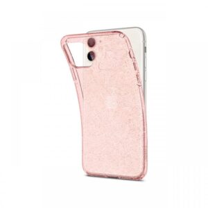 Husa iPhone 12 Mini Spigen Liquid Crystal Glitter Rose Quartz Husa iPhone 12 Mini Spigen Liquid Crystal Glitter Rose Quartz