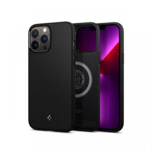 Husa iPhone 13 Pro Max Spigen Mag Armor MagSafe Matte Black Husa iPhone 13 Pro Max Spigen Mag Armor MagSafe Matte Black
