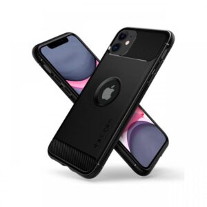 Husa iPhone 12 Mini Spigen Rugged Armor Matte Black Husa iPhone 12 Mini Spigen Rugged Armor Matte Black