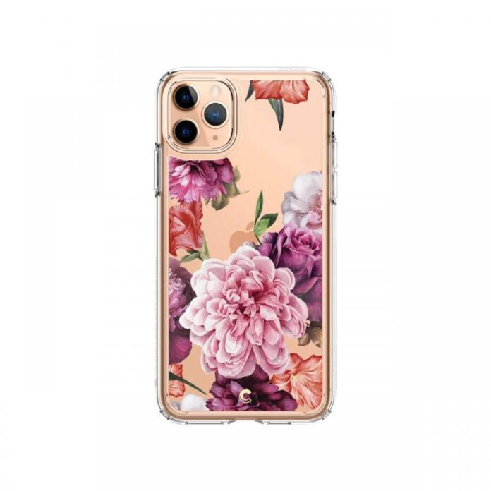 Husa iPhone 11 Pro Max Cyrill by Spigen Cecile Series Red Floral