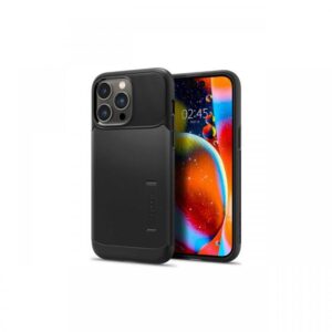 Husa iPhone 14 Pro Max Spigen Slim Armor Black Husa iPhone 14 Pro Max Spigen Slim Armor Black