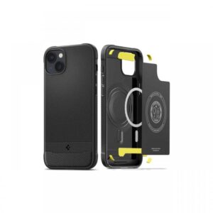 Husa iPhone 14 Spigen Rugged Armor MagSafe Matte Black Husa iPhone 14 Spigen Rugged Armor MagSafe Matte Black