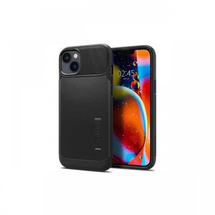 Husa iPhone 14 Spigen Slim Armor Black