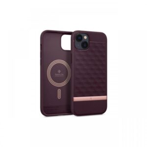 Husa iPhone 14 Spigen Caseology Parallax MagSafe Burgundy Husa iPhone 14 Spigen Caseology Parallax MagSafe Burgundy