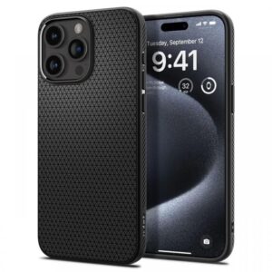 Spigen Husa Liquid Air iPhone 15 Pro Max Navy Blue Spigen Husa Liquid Air iPhone 15 Pro Max Navy Blue