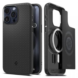 Spigen Husa Mag Armor MagSafe iPhone 15 Pro Albastru Spigen Husa Mag Armor MagSafe iPhone 15 Pro Albastru