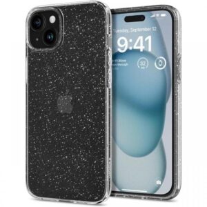 Spigen Husa Liquid Crystal Glitter iPhone 15 Plus Crystal Quartz Spigen Husa Liquid Crystal Glitter iPhone 15 Plus Crystal Quartz