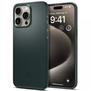 Spigen Husa Thin Fit iPhone 15 Pro Max Negru Spigen Husa Thin Fit iPhone 15 Pro Max Negru
