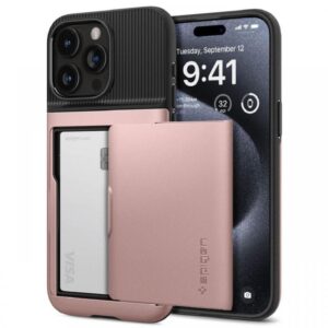 Spigen Husa Slim Armor Cs iPhone 15 Pro Verde Spigen Husa Slim Armor Cs iPhone 15 Pro Verde