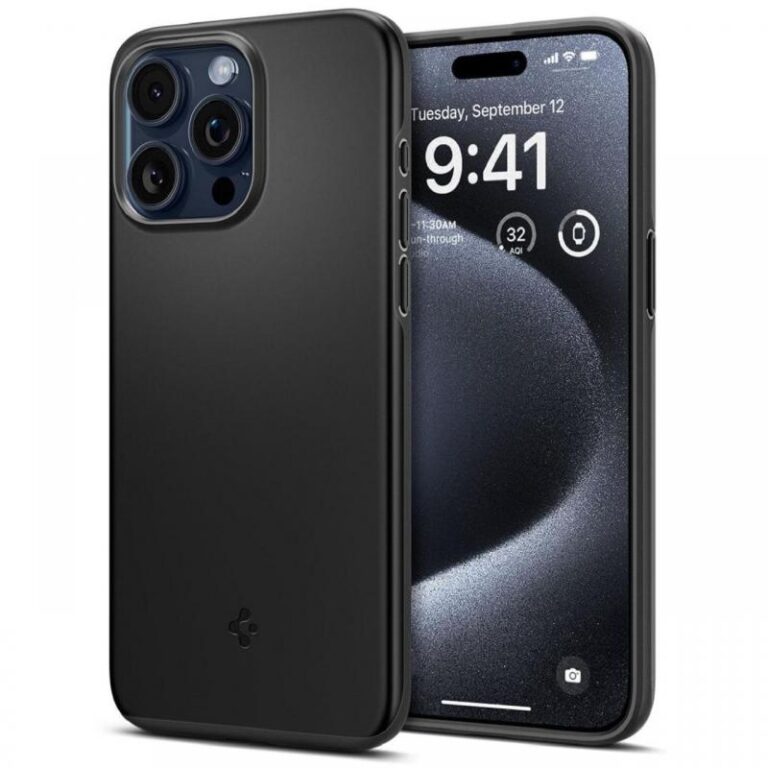 Spigen Husa Thin Fit iPhone 15 Pro Verde