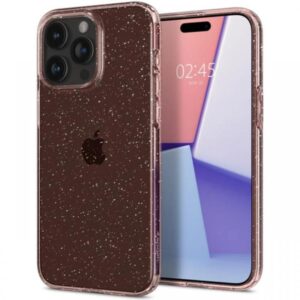 Spigen Husa Liquid Crystal Glitter iPhone 15 Pro Roz Spigen Husa Liquid Crystal Glitter iPhone 15 Pro Roz