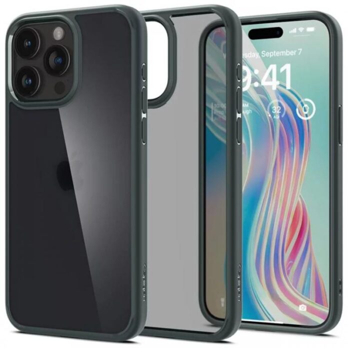 Spigen Husa Ultra Hybrid iPhone 15 Pro Frost Black