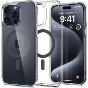 Spigen Husa Ultra Hybrid MagSafe iPhone 15 Pro Gold Spigen Husa Ultra Hybrid MagSafe iPhone 15 Pro Gold