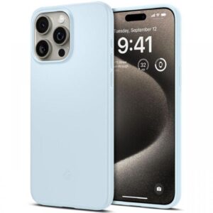 Spigen Husa Thin Fit iPhone 15 Pro Max Mute Blue Spigen Husa Thin Fit iPhone 15 Pro Max Mute Blue